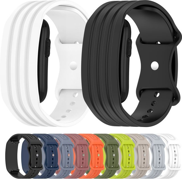 ZENHEO Uhrenarmband Silikon, Schwarz, Unisex - Bild 1
