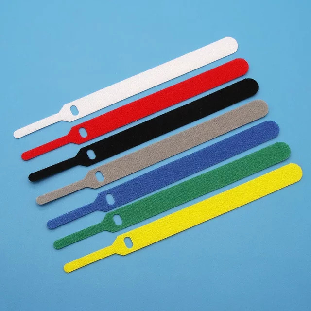 Wiederverwendbare Kabelbinder aus Nylon in Blau, 150 mm Länge - Bild 1
