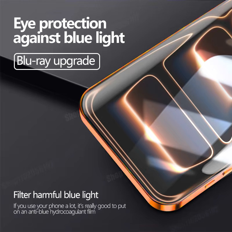 3er-Pack Hydrogel Displayschutz für iPhone 11 bis iPhone 17 Pro Max, vollflächige Schutzfolie, transparent - Bild 3