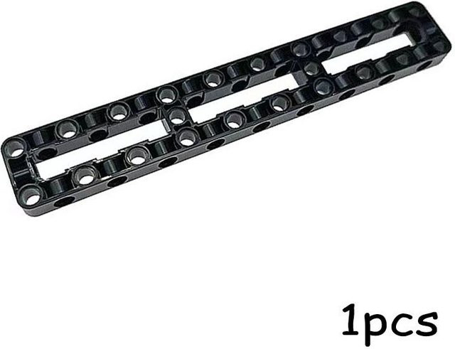 Yiran toy Technischer Trägerrahmen 3x19 Bausteine Steine Schwarz - Bild 1