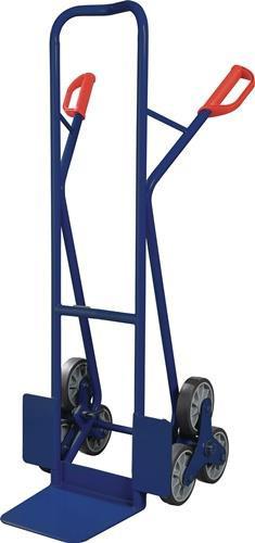 Tecwerk Treppenkarre aus Stahlrohr in Blau mit 3armigem Radstern und Schaufel der Größe Breite: 25 cm, Tiefe: 32 cm, Höhe: 130 cm - Bild 1