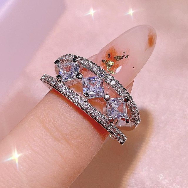 YIRAN Marquise Ring Kupfer, Zirkonia, Damen - Bild 1