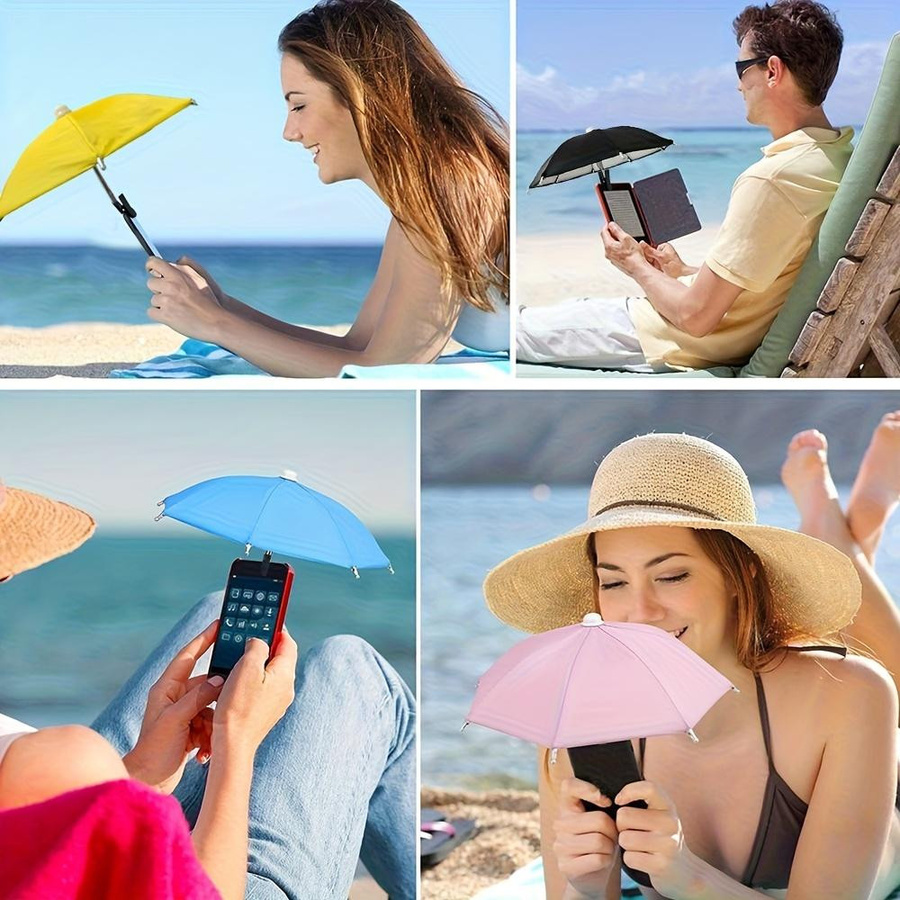 YC Direct Outdoor Handy Schirmständer mit Klemmbrett in Rosa für Strandfotografie und UV-Schutz - Bild 8