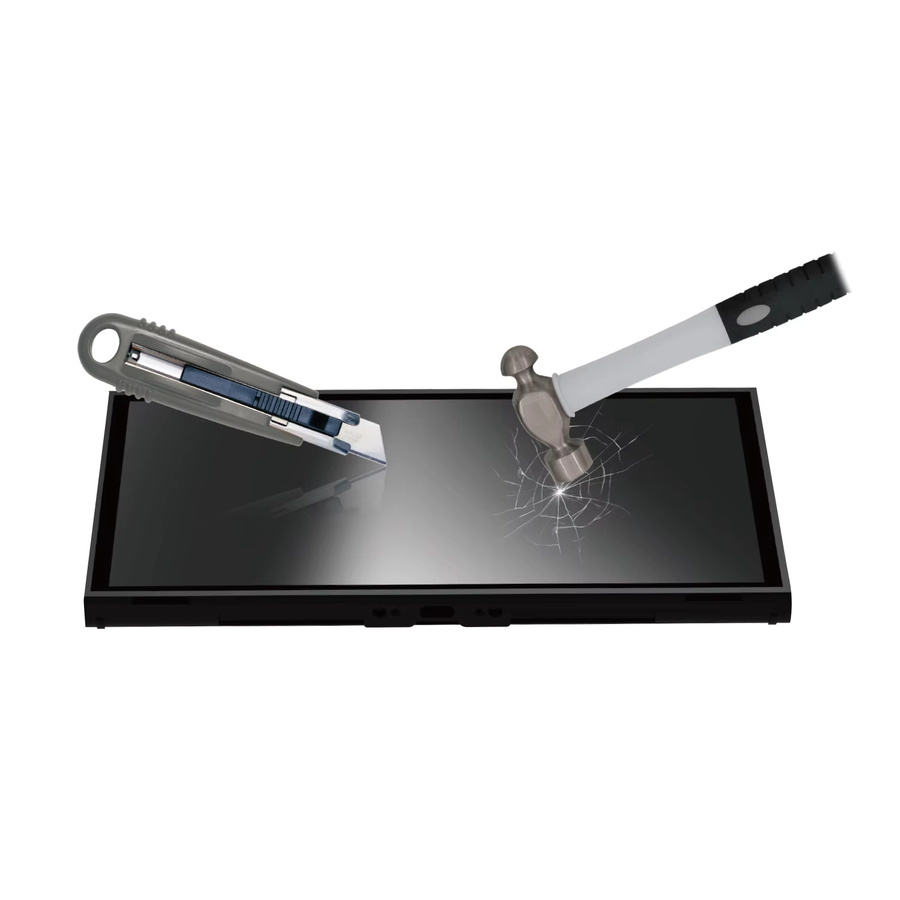 Displayschutzfolie aus gehärtetem Glas 51117 für Nintendo Switch 2, transparent, HD-klar, kratzfest und blendfrei mit Ausrichtungsrahmen - Bild 2