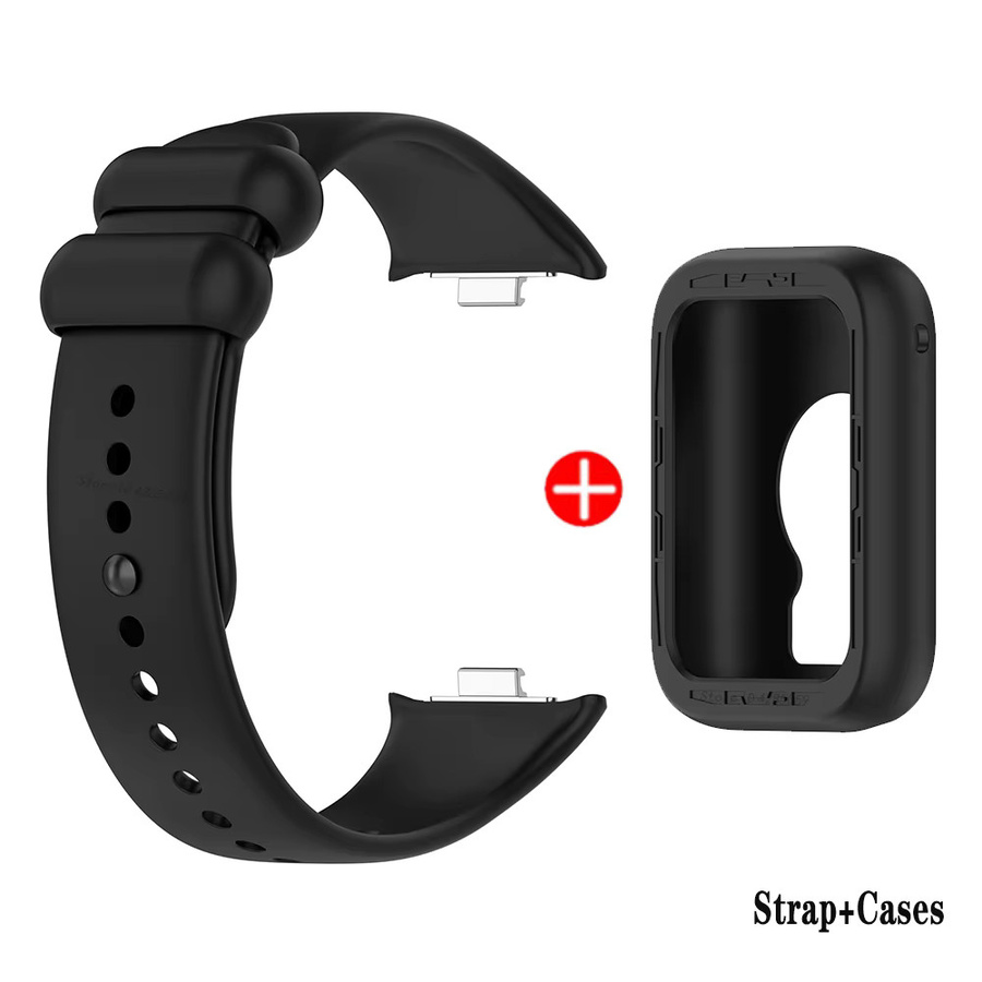 Xiaomi Silikonarmband + Silikonhülle für Mi Band 8 Pro, Schwarz - Bild 2