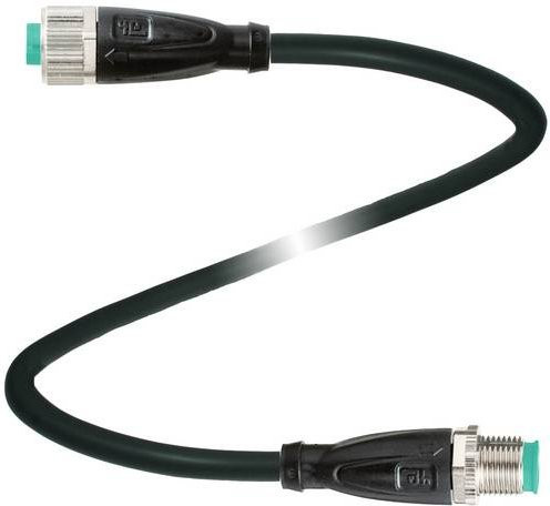 Pepperl+Fuchs 240775-100011 Sensor-Aktor-Steckverbinder konfektioniert, Farbe: Schwarz, Polzahl: 4, Länge: 0,4 m - Bild 1