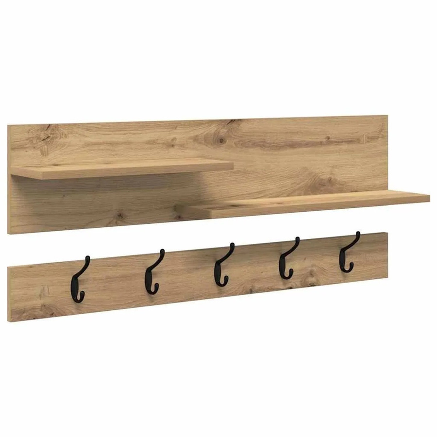 vidaXL Wandmontierter Nachttisch Artisan-Eiche in Braun, B/T/H: 90 x 15 x 36 cm - Bild 2