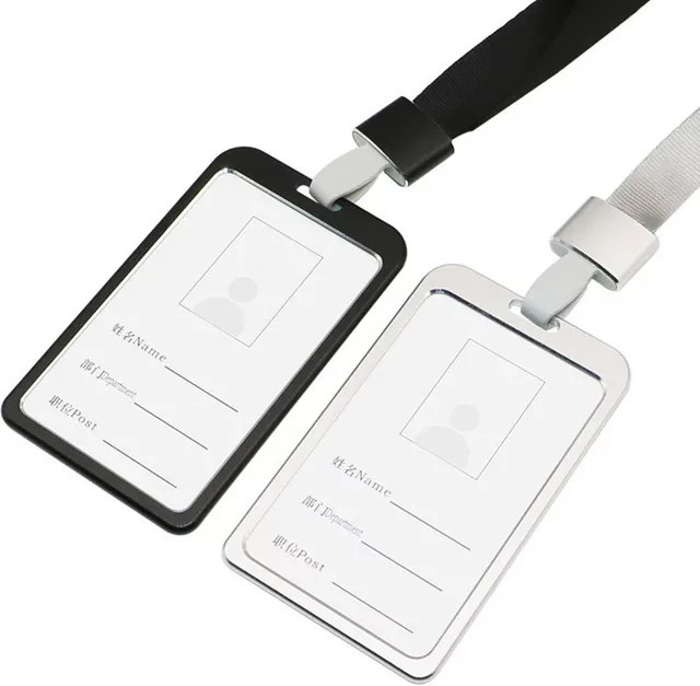 Kartenhülle mit Lanyard, Aluminiumlegierung, Unisex - Bild 1