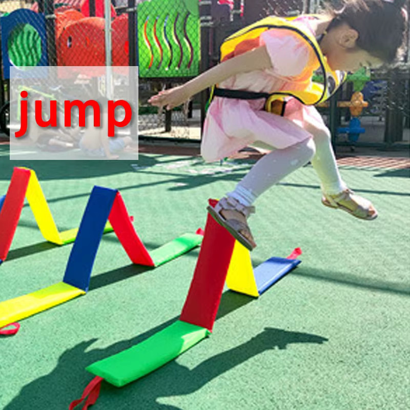 soulbao Faltbares Springgitter, Outdoor Indoor, Früherziehung Sport Übung Requisiten, Sensorische Integration Spaßspiele - Bild 3