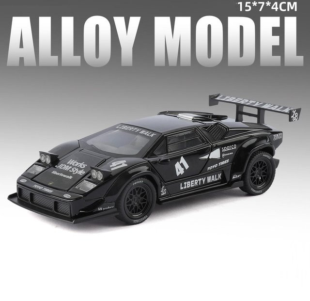 Linyi toy car Lambor Countach Lbwk Revuelto, Miniaturmodell, 1:32, mit Ton und Licht, ab 14 Jahren - Bild 1