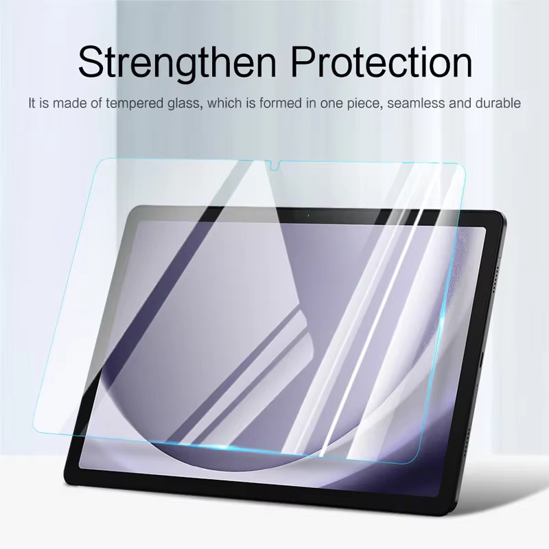 2er-Pack Samsung Galaxy Tab A9 Plus Displayschutzfolie aus gehärtetem Glas, 11 Zoll, transparent, kratzfest - Bild 3