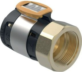 Geberit FlowFit Übergang d= 50mm mit 1/2" Innengewinde aus Messing - Bild 1