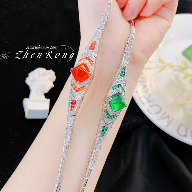 Foydjew Kristallarmband, silberfarben, Damen, 18 + 4 cm - Bild 1
