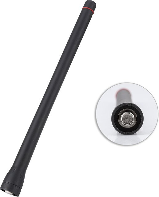 ICOM VHF Funkantenne für Walkie-Talkie in Schwarz, passend für ICOM IC F3, F11, F14, F15 und F16 sowie F33 - Bild 1