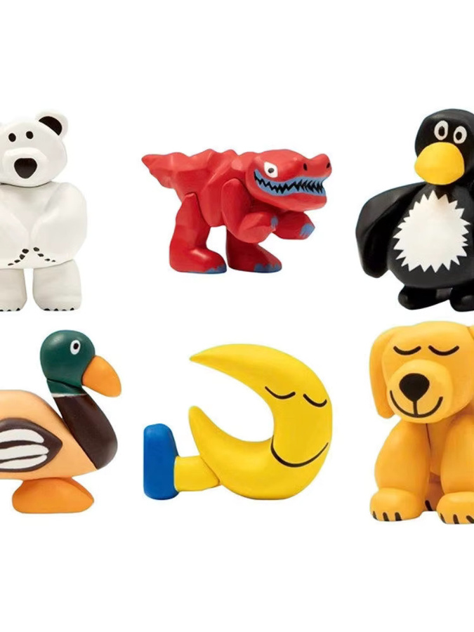 Bandai Dinosaurier, Blumen, Pinguin, Elefant Puppen-Blindbox, Spielzeug - Bild 5
