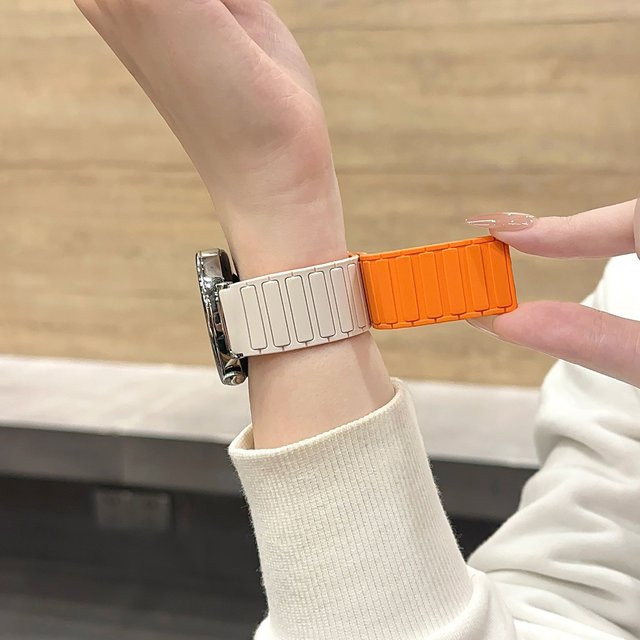 Uhrenarmband Silikon, Magnetisch, für Amazfit Bip, GTS, GTR, Stratos - Bild 1
