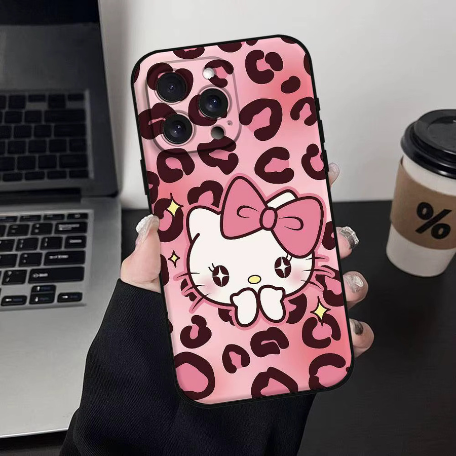 Hello Kitty Handyhülle für Apple iPhone in Pink, weiche TPU Schutzhülle - Bild 6