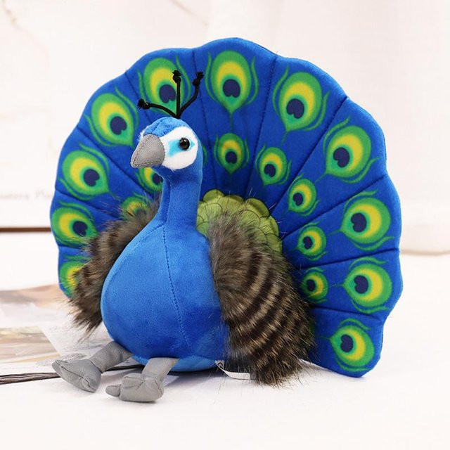 Binchi Fitness Pfau, Plüschtier, Blau, ab 3 Jahre - Bild 1