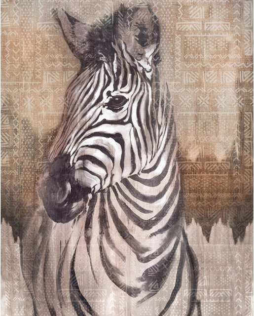 Komar Vliesfototapete Zebra Multicolor B: 200 cm, H: 250 cm - Bild 1