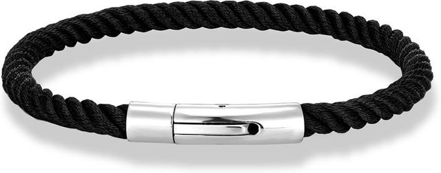YULIN Armband Edelstahl, schwarz, 23cm, Unisex - Bild 1