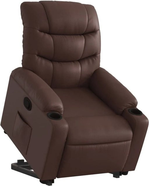 vidaXL Relaxsessel mit Aufstehhilfe in Braun aus Kunstleder - Bild 1