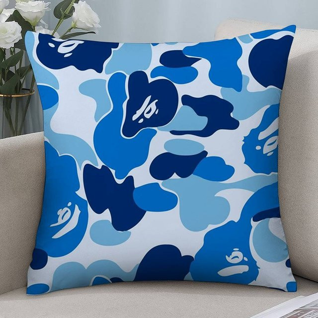 GUOYU HOMEDECOR Luxus B-Bapes Kissenbezug aus kurzem Plüsch, quadratischer Dekokissenbezug mit doppelseitigem Druck, B/B/B: 45,72 x 45,72 x 0 cm - Bild 1