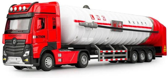 Linyi toy car Öltankwagen, Modell, 1:50, mit Licht und Wassersprühfunktion, ab 14 Jahren - Bild 1