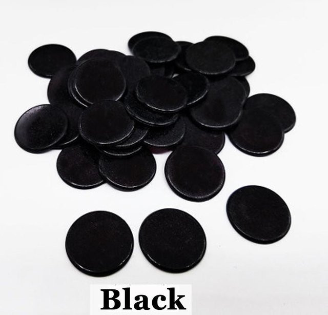 Binchi Bingo-Chips Marker, Kunststoff, schwarz, 100 Stück - Bild 1
