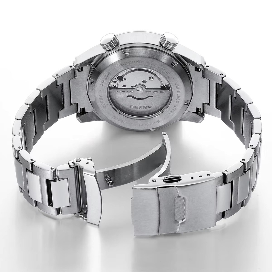 BERNY Taucheruhr, Automatik, Edelstahl, 42 mm, 20 ATM, Herren - Bild 4