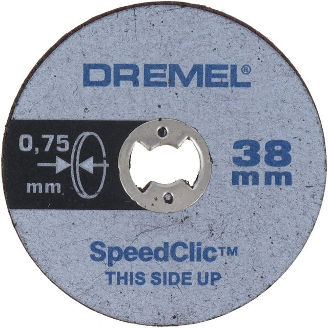 Dremel EZ SpeedClic Trennscheibe für Metall, Durchmesser: 38 mm, Farbe: Silber - Bild 1