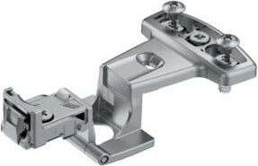 Hettich Grundscharnier Selekta Pro 2000 vernickelt in Silber - Bild 1