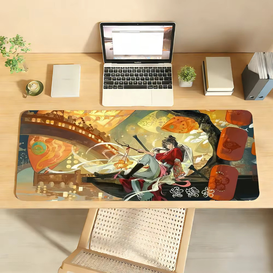 Game Reverse 1999 Paper Heron Mauspad in Multicolour, rutschfeste Gamer-Schreibtischunterlage für Laptop und Büro - Bild 3