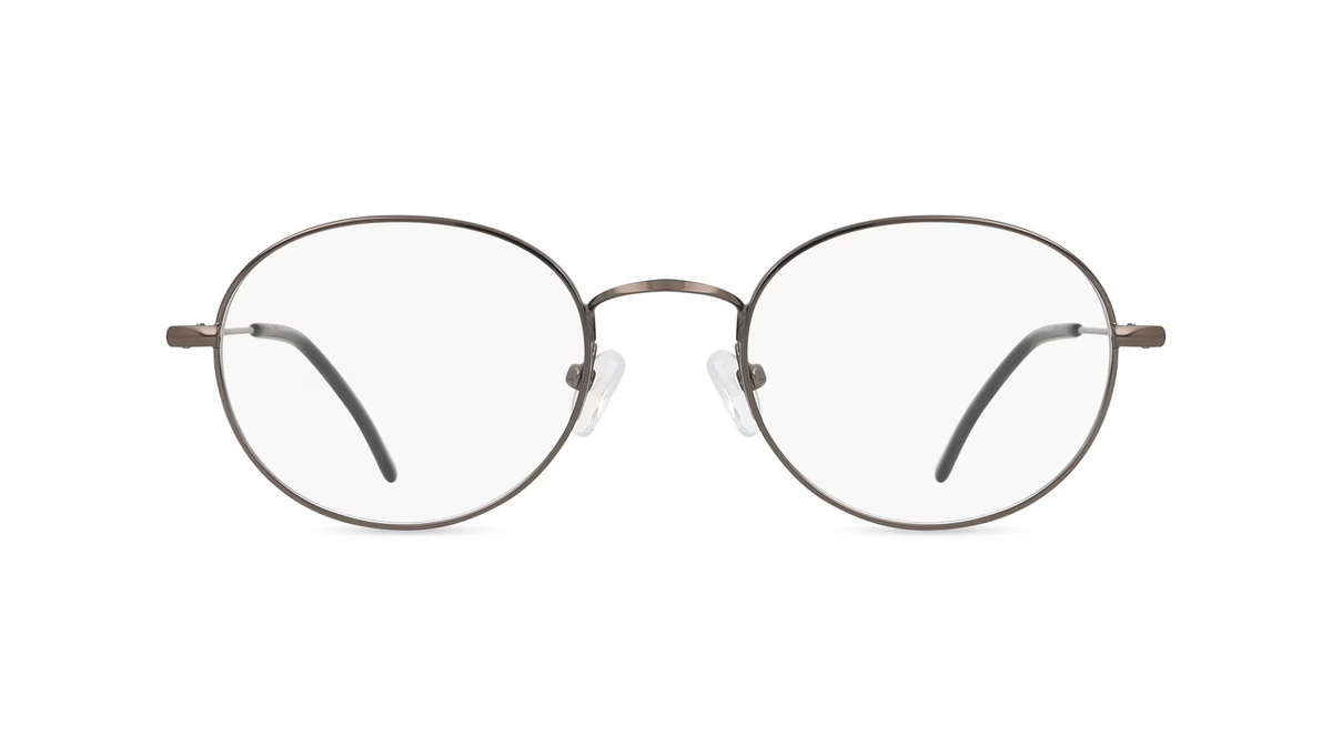 Fielmann BD 350 Panto Korrektionsbrille, Vollrand, Edelstahl, Unisex, grau - Bild 1