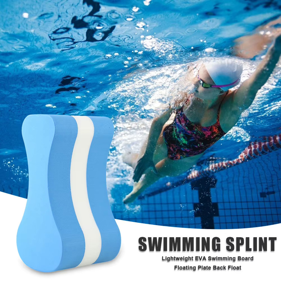 APWIKOGER Schwimmbrett aus Schaumstoff als Sicherheits-Trainingshilfe und Pull-Boy in Blau für Kinder und Erwachsene - Bild 4