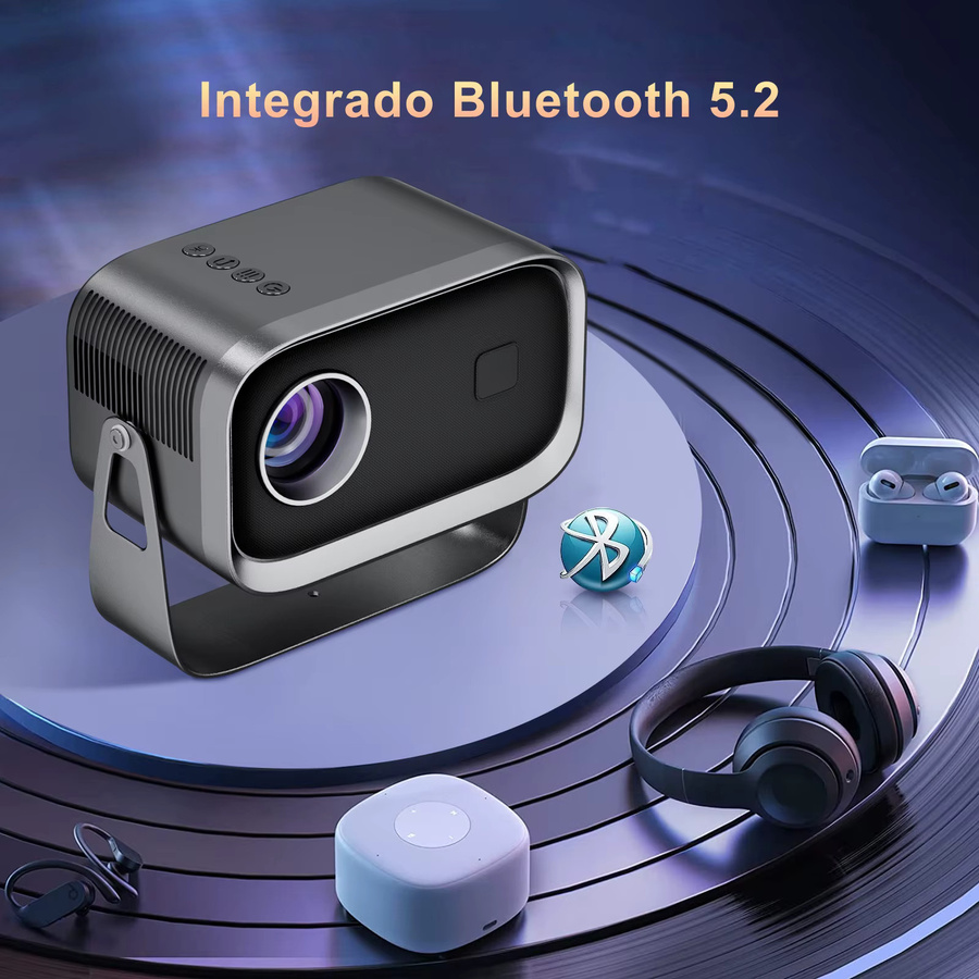Salange P28B Mini-Projektor mit Android 11.0, Full HD Videobeamer mit WiFi und Bluetooth für dein Smart-Heimkino - Bild 4