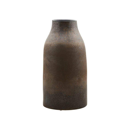House Doctor Vase Wymm aus Steingut in Schwarz, Höhe: 65 cm
