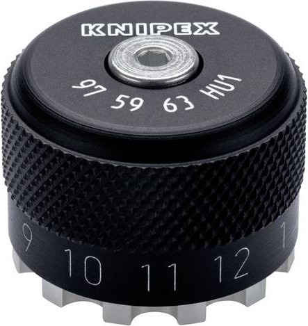 Knipex 97 59 63 HU1 Kontaktaufnahme für gedrehte Kontakte in Schwarz, 0,08 bis 2,5 mm² - Bild 1