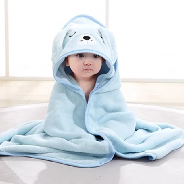 Baby Wickeldecke im Elefanten-Design für Neugeborene in Pink oder Blau - Bild 1