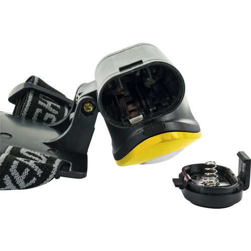 Schwaiger COB LED Stirnleuchte in Schwarz/Gelb mit 3 Betriebsmodi für Werkstatt und Outdoor-Aktivitäten - Bild 3