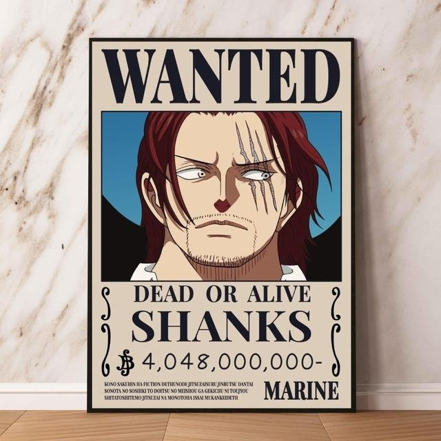 Scorpio Art Museum Wandaufkleber Japanischer Anime Piratenkönig Ölgemälde Poster auf Segeltuch, B: 60 cm, H: 90 cm, Farbe: Multicolour - Bild 1