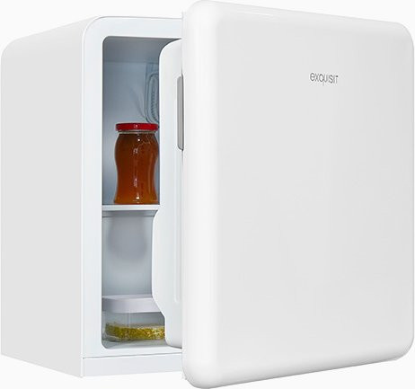 Exquisit Mini Kühlschrank CKB45-0-031F weiss mit 47 l Nutzinhalt