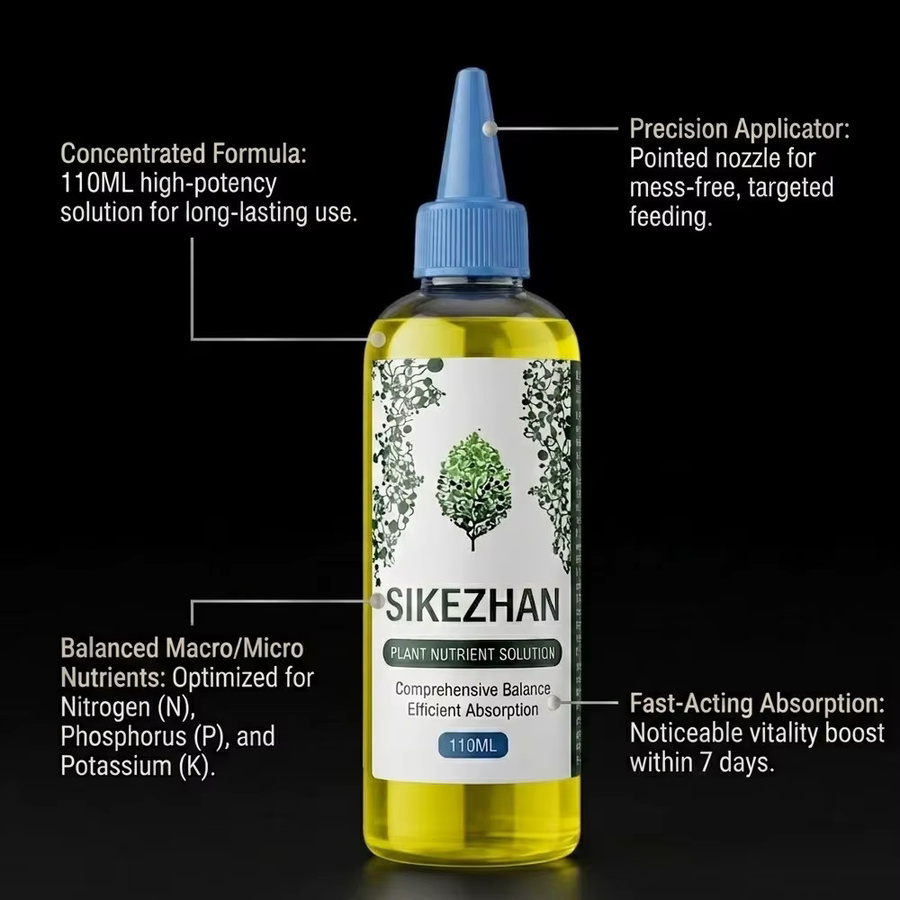 SIKEZHAN Pflanzennährlösung Flüssigdünger für Boden und Hydroponik zur Förderung des Wurzelwachstums, 110 ml - Bild 2