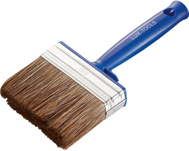 LUX-TOOLS Flächenstreicher Lasur Blau mit Kunststoffborsten Breite: 100 mm, Höhe: 30 mm - Bild 1