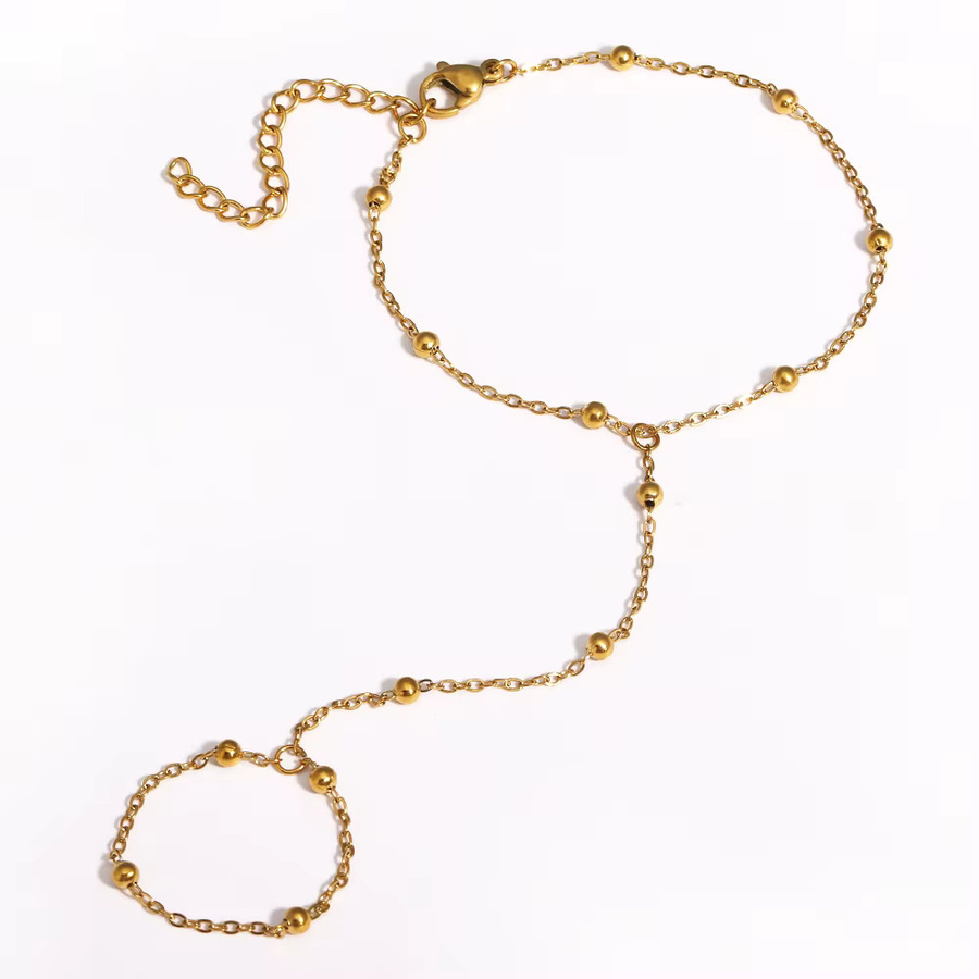 YUYAN Armband, Edelstahl, Gold, Perle, Damen - Bild 4