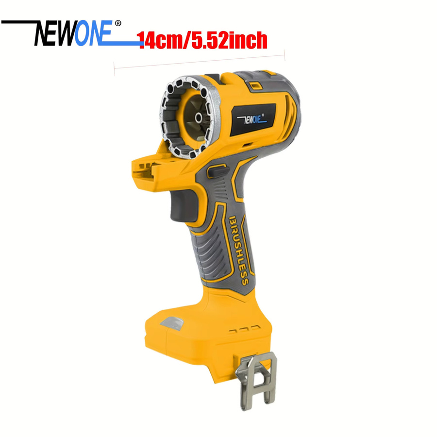 NEWONE 18V Bürstenloser Akku-Multifunktionswerkzeugsatz in Gelb mit 6-in-1-Ersatzköpfen inklusive Stichsäge, Kreissäge, Winkelschleifer und Bohrer - Bild 2