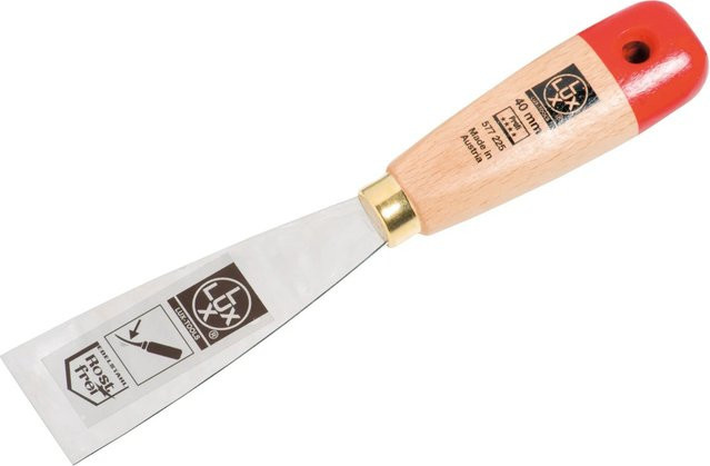 LUX-TOOLS Malerspachtel flexibel aus rostfreiem Edelstahl in Silber, Breite: 40 mm - Bild 1