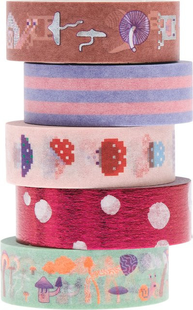 Rico Design Paper Poetry Washi Tape Set Shroom Big Shroomies in Multicolor - Bild 1