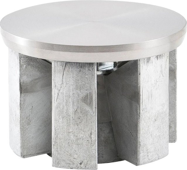 Camar Glasplatten-Adapter aus Edelstahl gebürstet in Silber, Durchmesser: 80 mm - Bild 1