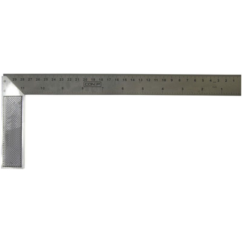 CON:P Schreinerwinkel aus Stahl in Silber, Breite: 30 cm - Bild 2