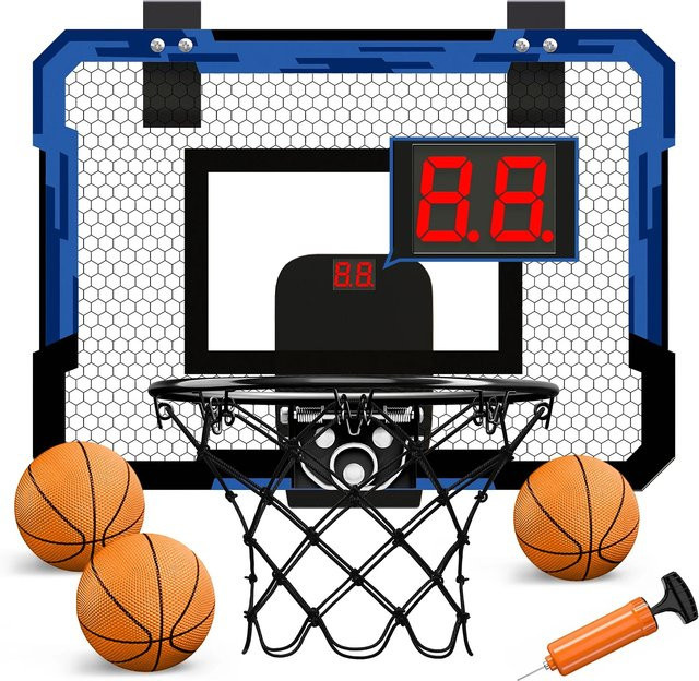 NOVELTYRC Basketball Hoop Wall-mounted Indoor Training Mini Basketball Hoop Set für Kinder 3-6Y - Bild 1